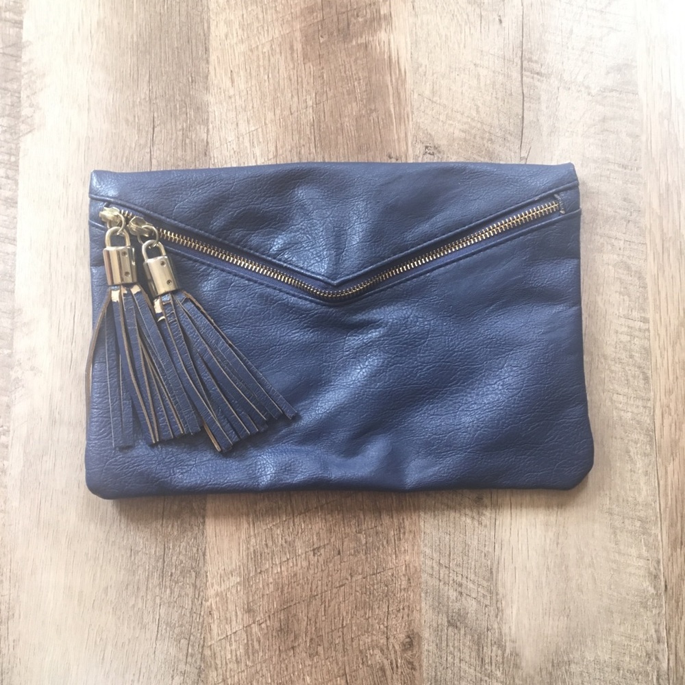 ASOS cobalt blue clutch